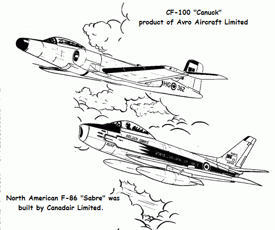 CF-100 Cunuck & CF-86 Sabre