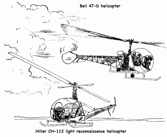 Bell 47-D & Hiller CH-112